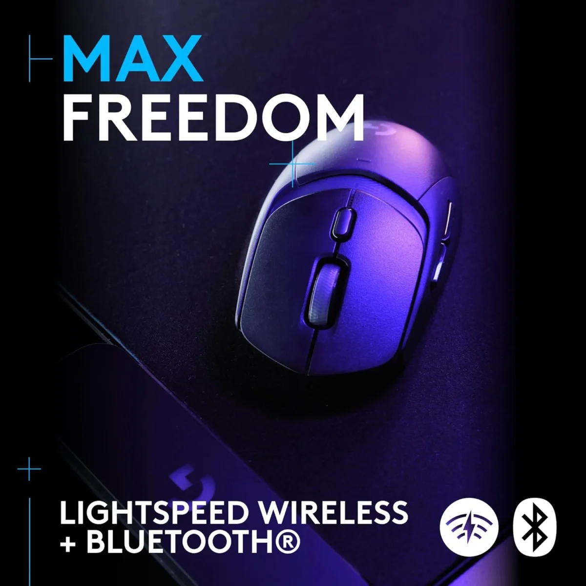 Logitech G309 Lightspeed Wireless, Bluetooth Gaming Mouse Hero 25K Sensor 86g (Black)