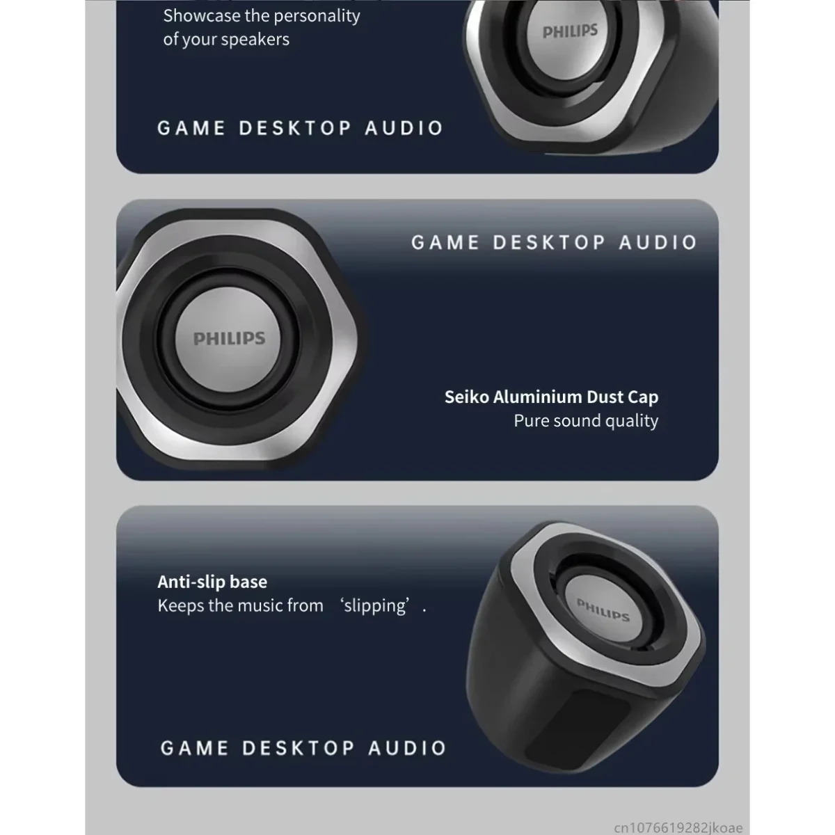 Philips SPA2209 Desktop Speakers 5W - 2.0 Channel Stereo - USB Powered + 3.5mm Cable - Image 3