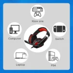 Python Fly G9000 Mini Gaming Headset - Stereo Sound (Red)