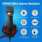 Python Fly G9000 Mini Gaming Headset - Stereo Sound (Red)