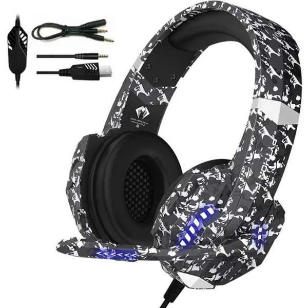 Python Fly G9000 Pro CC Gaming Headset - Stereo Sound (Camo Grey)