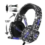 Python Fly G9000 Pro CC Gaming Headset - Stereo Sound (Camo Grey)