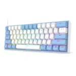 REDRAGON K617 Fizz RGB 60% Gaming Mechanical Keyboard - Red Switches (White Blue) - Image 2