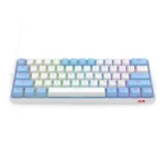 REDRAGON K617 Fizz RGB 60% Gaming Mechanical Keyboard - Red Switches (White Blue)