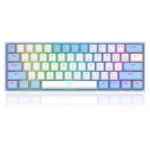 REDRAGON K617 Fizz RGB 60% Gaming Mechanical Keyboard - Red Switches (White Blue)