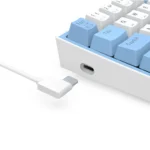 REDRAGON K617 Fizz RGB 60% Gaming Mechanical Keyboard - Red Switches (White Blue)