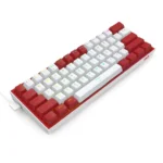 REDRAGON K617 Fizz RGB 60% Gaming Mechanical Keyboard - Red Switches (White Red)