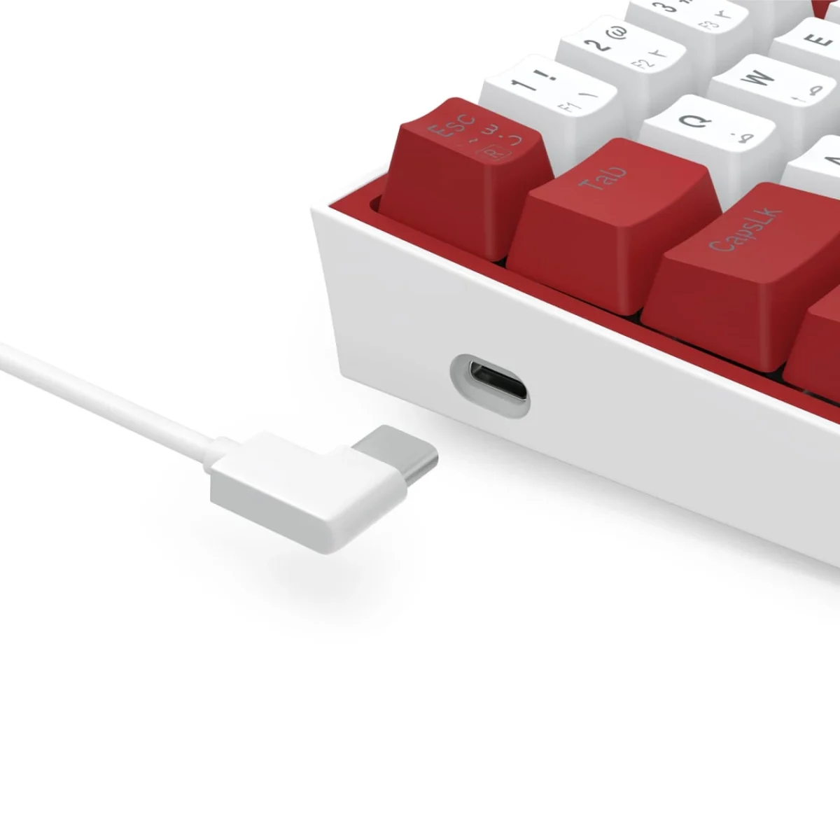 REDRAGON K617 Fizz RGB 60% Gaming Mechanical Keyboard - Red Switches (White Red)