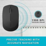 Rapoo M100 Ultra Silent Wireless Mouse with Bluetooth Multi-Device Connectivity Upto 3 Devices