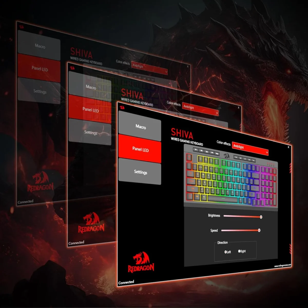 Redragon K515 Shiva RGB Gaming Keyboard (Black)