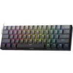 Redragon K617 Rapid Trigger Gaming Mechanical Keyboard wHyper-Fast Actuation, Dedicated Magnetic Switch, Actuation Point Adjustable, 8K Hz Polling Rate, Misty Grey