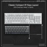 Redragon K617 Rapid Trigger Gaming Mechanical Keyboard w/Hyper-Fast Actuation, Dedicated Magnetic Switch, Actuation Point Adjustable, 8K Hz Polling Rate, Misty Grey