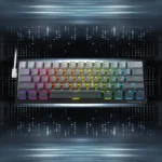 Redragon K617 Rapid Trigger Gaming Mechanical Keyboard w/Hyper-Fast Actuation, Dedicated Magnetic Switch, Actuation Point Adjustable, 8K Hz Polling Rate, Misty Grey
