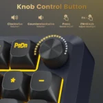 Redragon K688 3 Mode Wireless, Bluetooth, Wired RGB Gaming Mechanical Keyboard, Gasket Mounted with Volume Knob, Pre-Lubed Linear Switches, MDA-Profile, 98 Keys Hot Swappable Creamy (Black Gray)