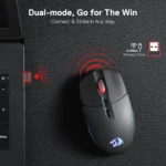 Redragon M719 Pro Rechargable Wireless Gaming Mouse, 8 Programmable Buttons, RGB Backlit, Optical Sesnor 10,000 DPI