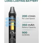 Soleilwear Mini Electric Screwdriver, 52 in 1 Electric Screwdriver Kit with 48 Magnetic Bits