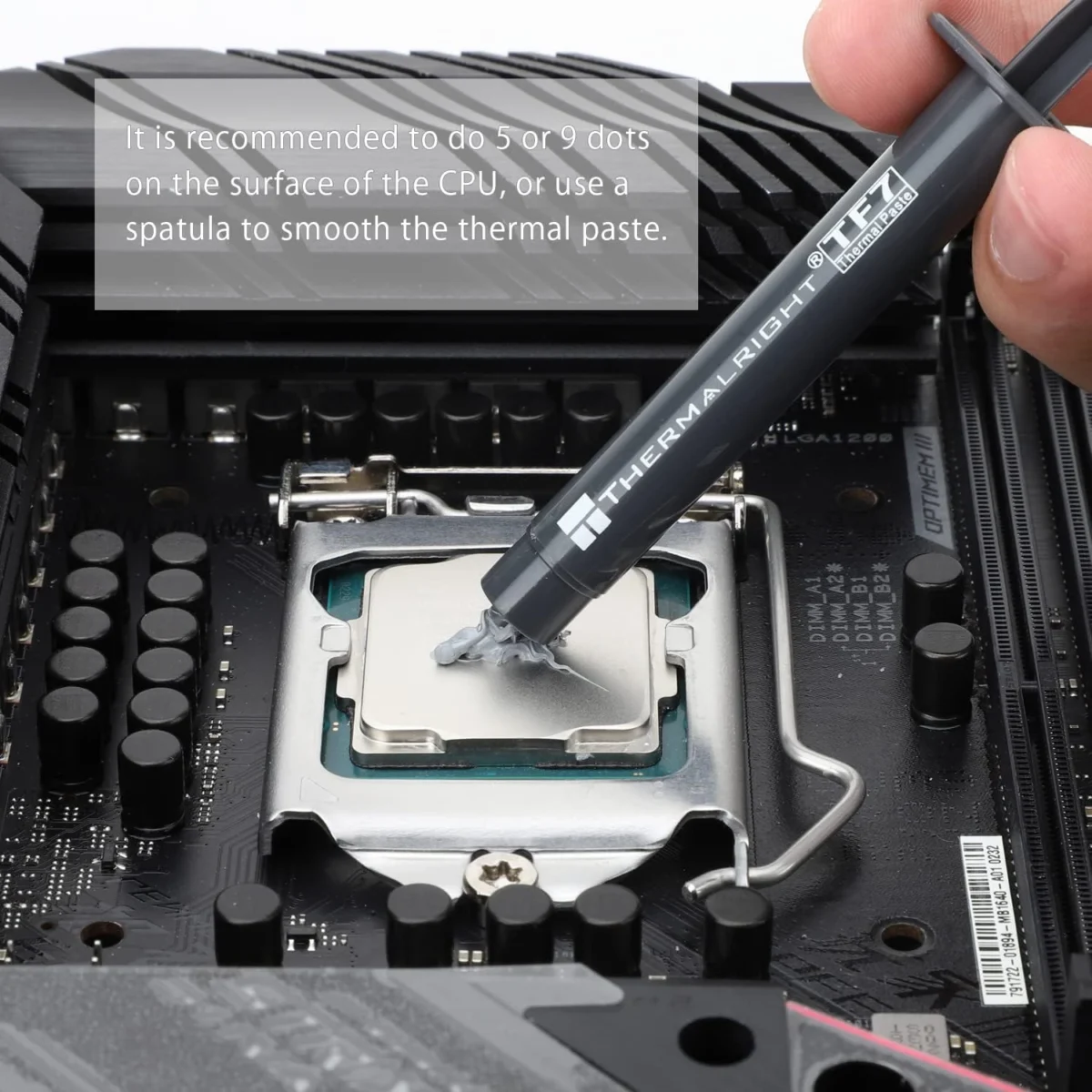 Thermalright TF7 2g Thermal Paste Compound for CPU Coolers, Conductivity is 12.8W/m.k, with a Spatula Tool