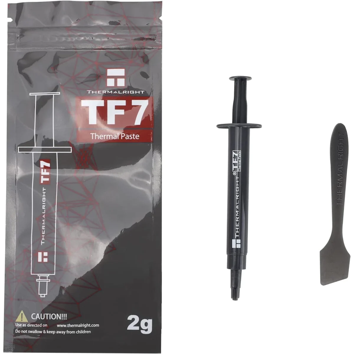 Thermalright TF7 2g Thermal Paste Compound for CPU Coolers, Conductivity is 12.8W/m.k, with a Spatula Tool