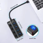 USB 3.0 HUB 4 Ports With Power Switches (6)
