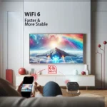 WEWATCH V11 Mini Projector, Electronic Focus, Projection 360°, ±45° Keystone, 14000 Lumens Portable Mini Projector WiFi Bluetooth, Home Video Projectors for PhonePS5USBHDMI