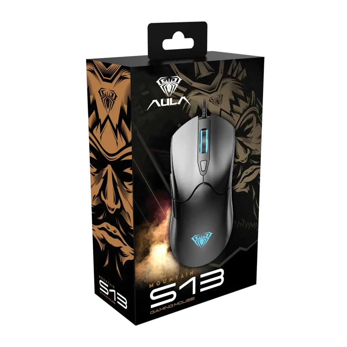 AULA S13 Gaming Mouse - 3,600 DPI - 110 Gram - 6 Buttons (Black)