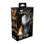AULA S13 Gaming Mouse - 3,600 DPI - 110 Gram - 6 Buttons (Black)