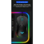 AULA S13 Gaming Mouse - 3,600 DPI - 110 Gram - 6 Buttons (Black)