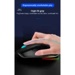 AULA S13 Gaming Mouse - 3,600 DPI - 110 Gram - 6 Buttons (Black)