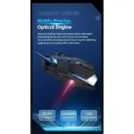 AULA S50 Gaming Mouse - 2,400 DPI - 6 Buttons (Black)