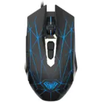 AULA S50 Gaming Mouse - 2,400 DPI - 6 Buttons (Black)