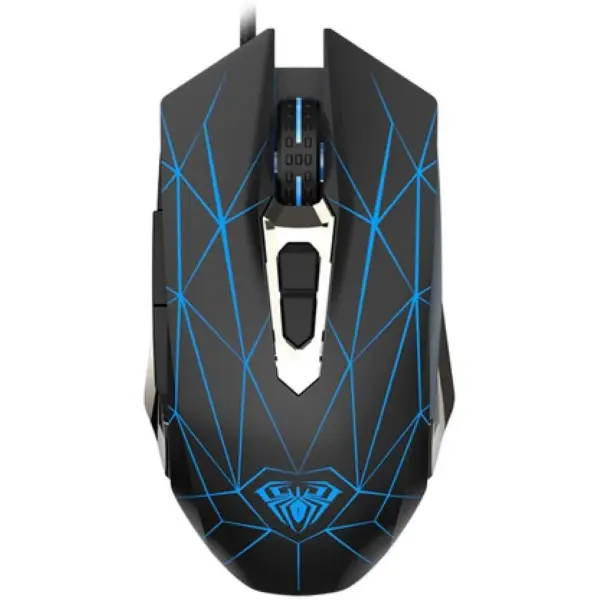 AULA S50 Gaming Mouse - 2,400 DPI - 6 Buttons (Black)