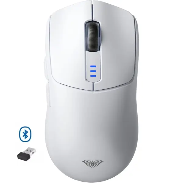 AULA SC580 3 Mode Wireless,Bluetooth & Wired Gaming Mouse - Optical Sensor 10,000 DPI - 1000 Hz Pooling Rate - 70 Hour Battery