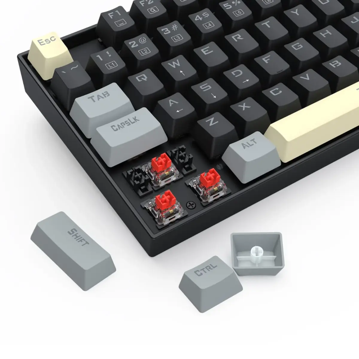 Redragon K552LGY KUMARA Mechanical Gaming Keyboard - Red Switches - Rainbow LED