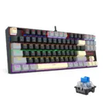 Redragon K552LGY KUMARA Mechanical Gaming Keyboard - Blue Switches - Rainbow LED