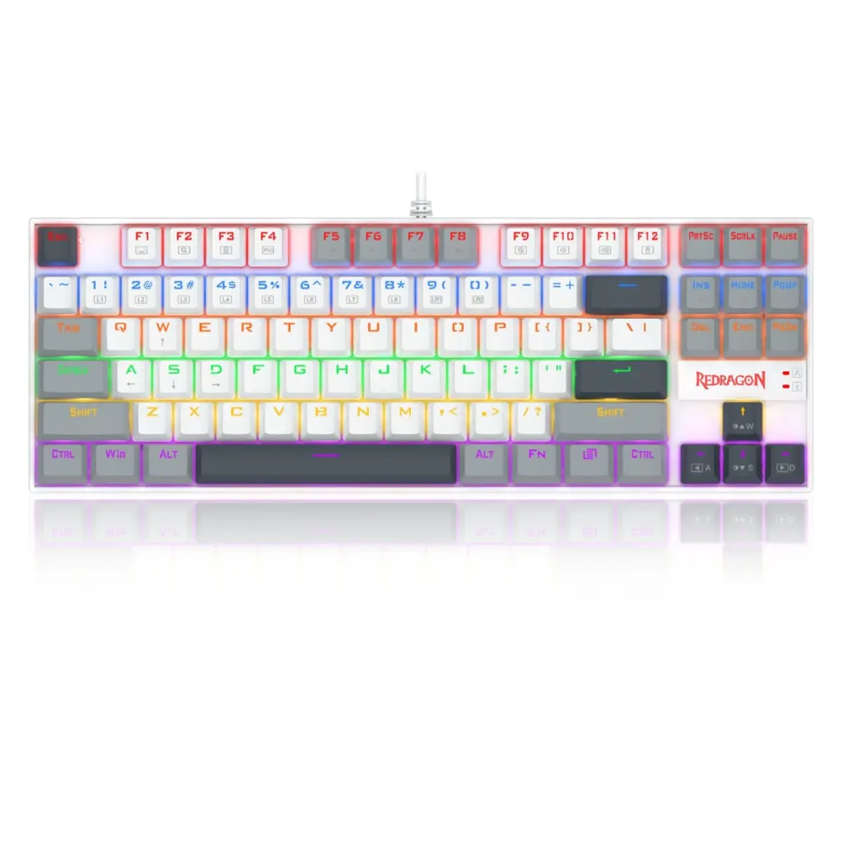 Redragon K552WGL KUMARA Mechanical Gaming Keyboard - Red Switches - Rainbow LED