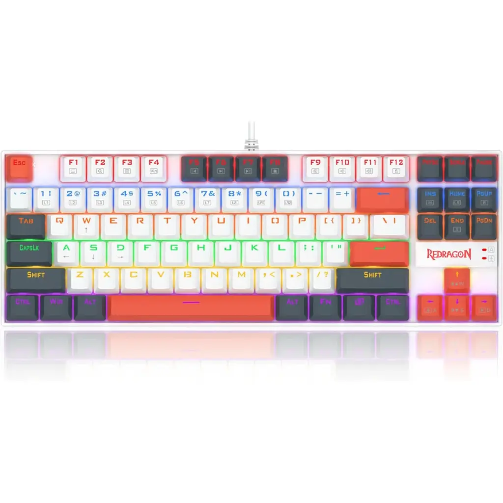 Redragon K552WLR KUMARA Mechanical Gaming Keyboard - Red Switches - Rainbow LED