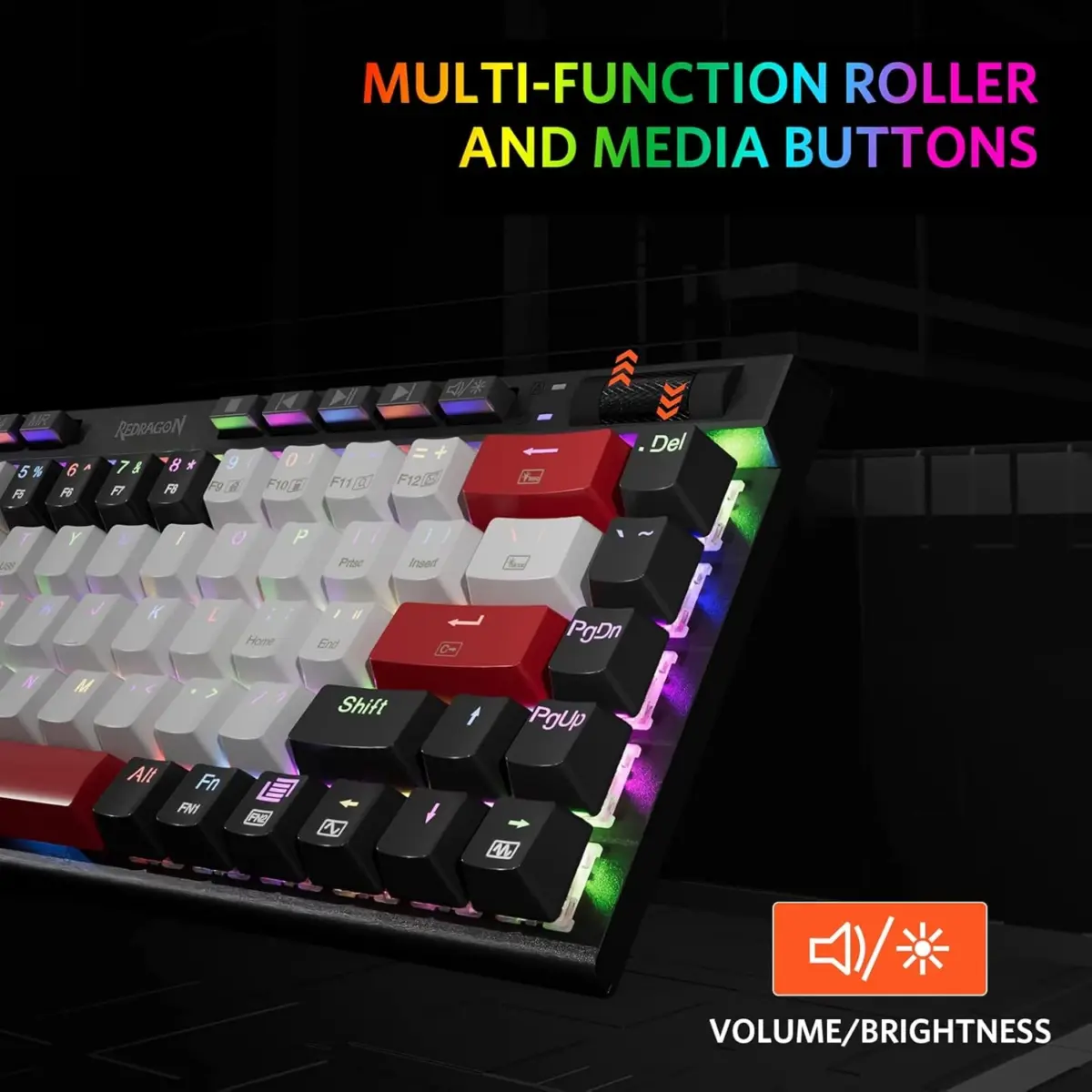 Redragon K635 RGB Mechanical Keyboard Bluetooth/2.4G-Wireless/USB-C Red Switches