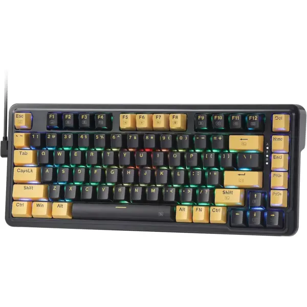 Redragon K649 ELF PRO 78% Gasket Wired RGB Mechanical Keyboard Upgraded Socket, Sound Absorbing Foams, Red Switch