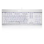 Redragon KG010 UK Gaming Mechanical Keyboard - Brown Switch - White Led (White)