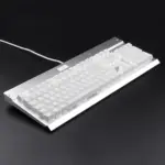 Redragon KG010 UK Gaming Mechanical Keyboard - Brown Switch - White Led (White)