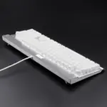 Redragon KG010 UK Gaming Mechanical Keyboard - Brown Switch - White Led (White)