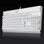 Redragon KG010 UK Gaming Mechanical Keyboard - Brown Switch - White Led (White)