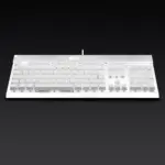 Redragon KG010 UK Gaming Mechanical Keyboard - Brown Switch - White Led (White)