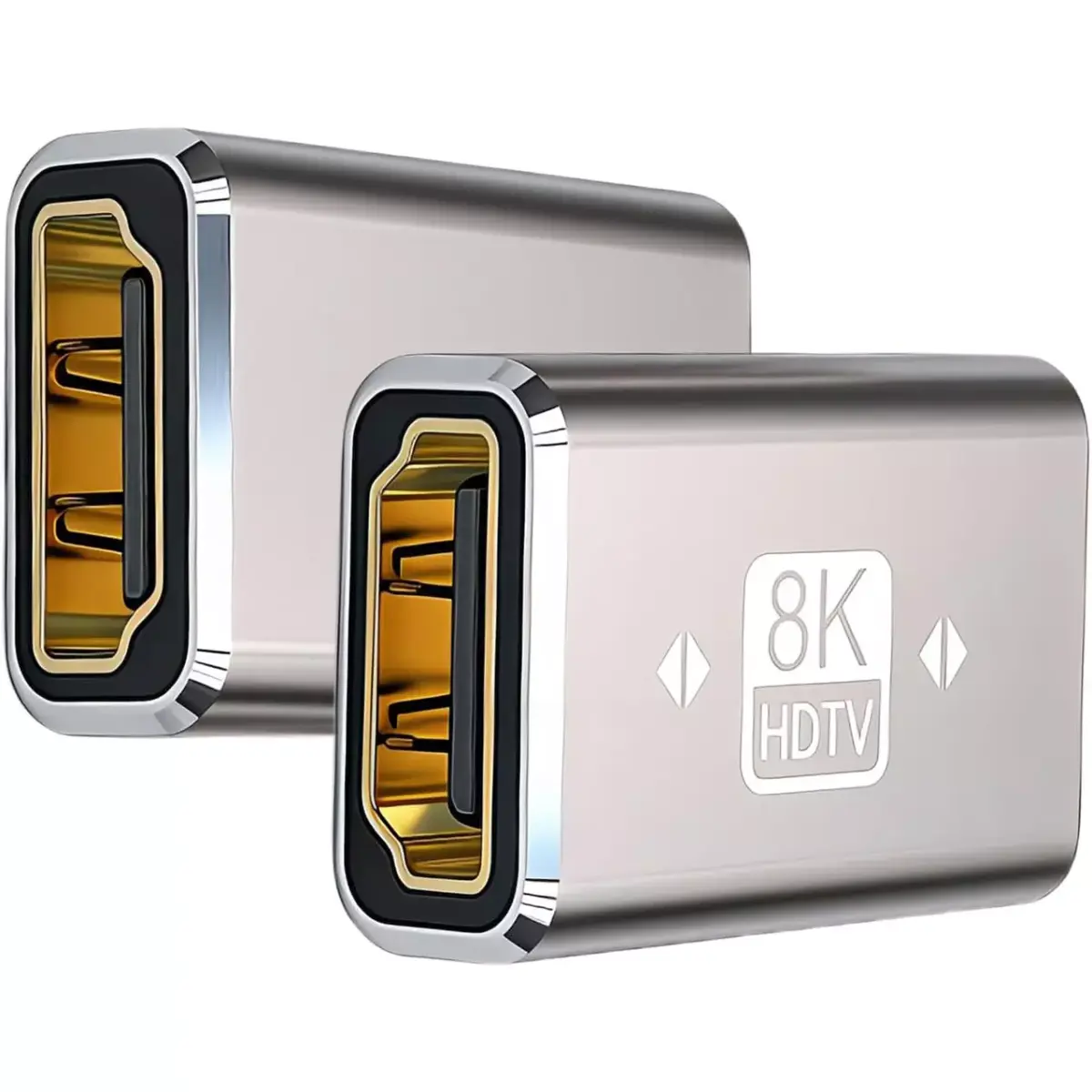8K HDMI Female to Female Adapter HDMI 2.1 Extender Support 8K@60HZ for HDTV Roku, Monitor, Computer, PC, Laptop, Projector, DVD Player