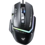 AULA S12 Pro RGB Gaming Mouse, 12800 DPI Optical Sensor, 1000Hz Polling Rate, 8 Programmable Buttons, Software Supports Rapid Fire Button