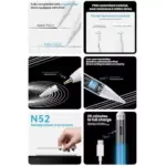 Anker Pencil Drawing Stylus Pen Capacitive Pencil Screen Pen For Apple iPad/iPad Pro/Air/mini (White)