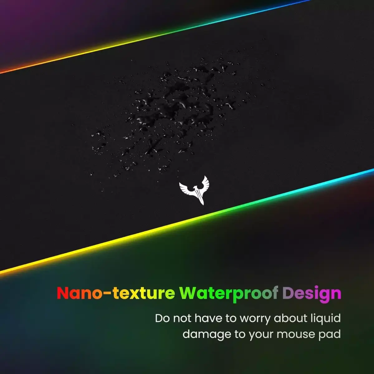 BladeHawks BX04 RGB Gaming Mouse Pad - Size 800 X 300 X 4 MM (Black)