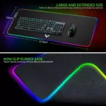 BladeHawks BX04 RGB Gaming Mouse Pad - Size 800 X 300 X 4 MM (Black)