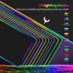 BladeHawks BX04 RGB Gaming Mouse Pad - Size 800 X 300 X 4 MM (Black)