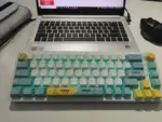 Captor KT68 RGB Gaming Mechanical Keyboard - HotSwappable Sea Salt Switch Linear - PBT Keycaps - Volume Knob
